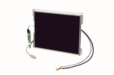 6.5” 640X480 LVDS 640nits with 4-wire Resistive Touch Display Kit